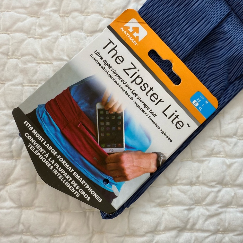 Nathan Blue Zipster Lite Waist Pack NWT Small